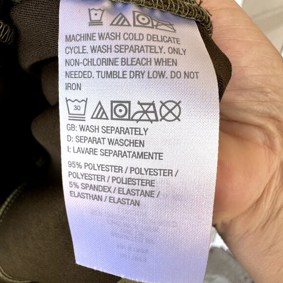 NWT Denim & Co. QVC Classic Faux Suede Jacket in jungle Olive Sz M Fall Autumn - Picture 7 of 9